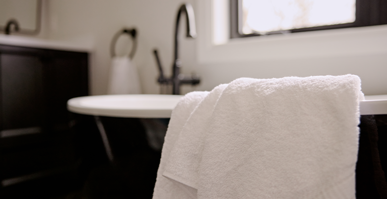 A Towel Cleaned By Soft Water