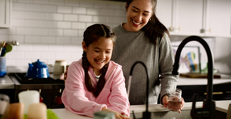 Family Using Kinetico Water